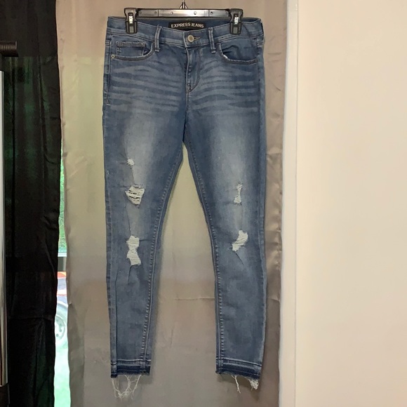 Express cropped legging mid rise